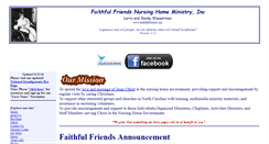 Desktop Screenshot of faithfulfriends.org